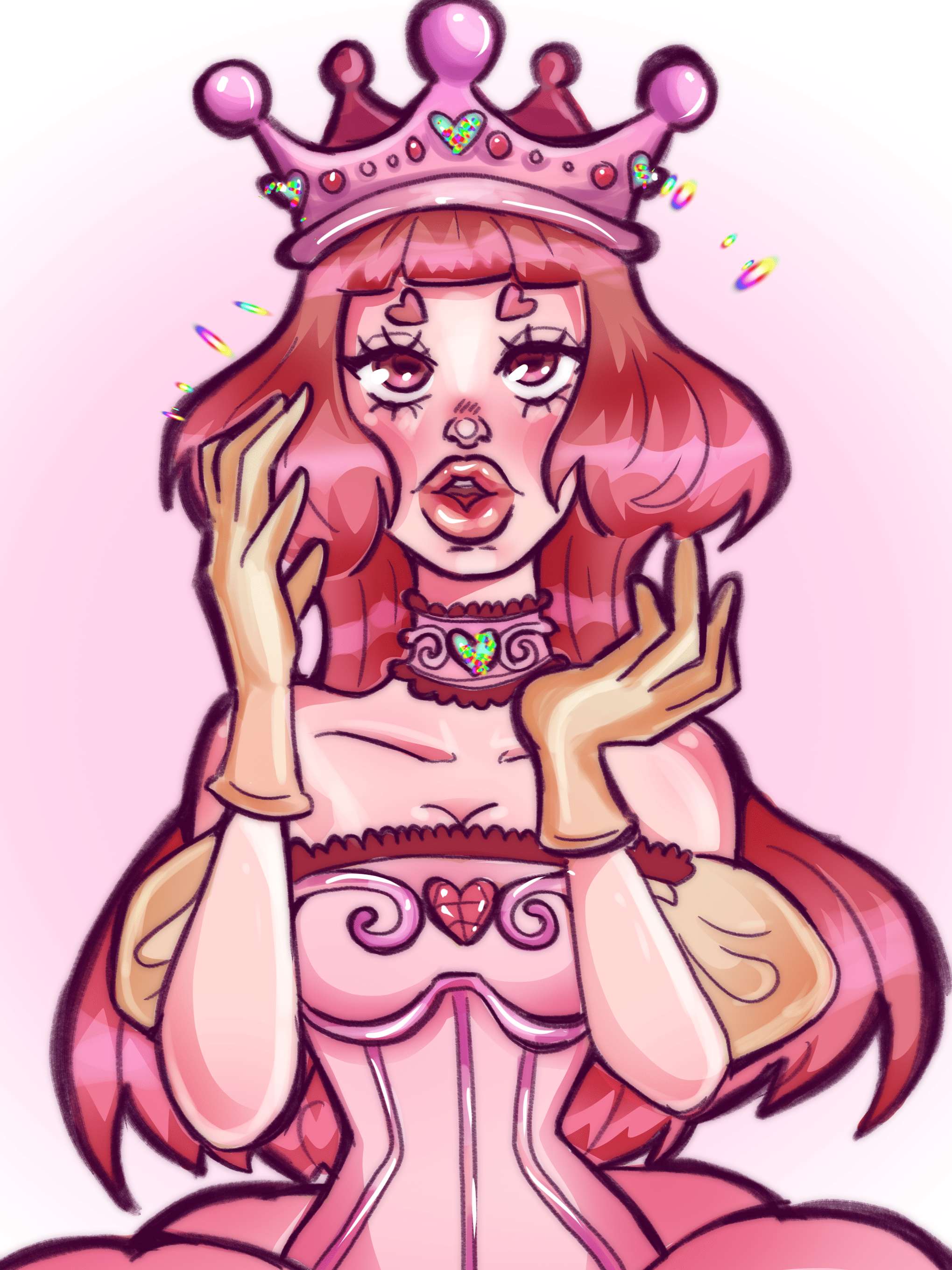 Pink Queen illustration